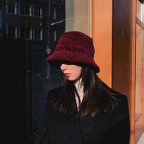 ins hat cold wind Rosex Tangk fishermans hat female autumn winter hat female round face thin retro basin hat tide