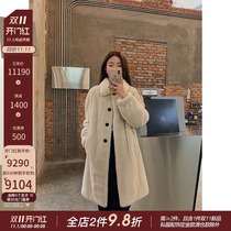 CC fur cut male mink imported purple standard mink fur jacket female middle length collar mink coat