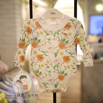 Direct mail ETTOI Korea Pegus childrens clothing 2021 autumn childrens underwear jumpsuit 517982