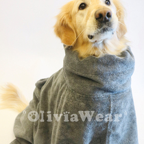 OliviaWear Meiya Hot Sale Microfiber Soft Absorbent Pet Bath Towel Towel Big dog bathrobe
