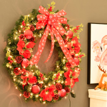 Decorative Christmas wreath door hanging door decoration window wall hanging Christmas decorations diy Christmas tree rattan 50 80cm