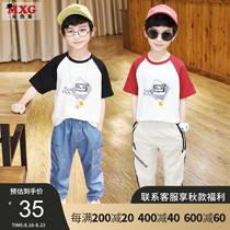 Mi Xi Guo Childrens Wear Boys Short Sleeve T-shirt Cotton 2020 Summer New Tide Childrens Top Tide Korean