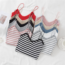 Summer small camisole womens knitted short sexy thin belt wild Korean version of the outer wear inner sleeveless base shirt top