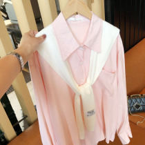 Spring and autumn knitted shawl womens outer wear summer office vest net red small shawl cervical collar shoulder thin section