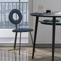 Catering chair household iron chair tables and chairs simple Nordic backchair stool modern minimal network red in design wind