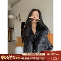 CC fur GAO class player locomotive money young new melislave genuine leather wool integrated leather grass jacket woman