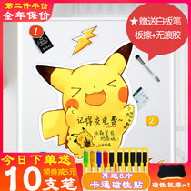 Cute post-it note refrigerator sticker Message board Memo note sticker Cartoon magnet Pokémon decorative message sticker