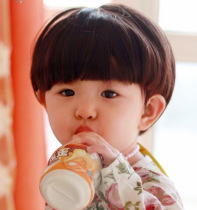 Childrens sweet and cute princess Qi banghai magic mushroom head fashion breathable protein silk wig