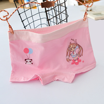 Total Cotton Age Childrens Underwear Girl Cartoon Pants Pure Cotton Flat Angle Elementary School Children Full Cotton CUHK Scouts Four-corner Pants Head