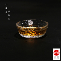 First snow Japan handmade imported glass water cup Crystal Cup heat-resistant glass tea cup tea master Cup