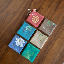 Thirty-year velvet painted tea towel thickened absorbent tea cloth Zen mat kung fu tea set accessories high-grade small square towel