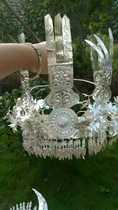 2020 Miao Head Accessories National Peach Plum Cup Products Silver Guizhou More Dance Accessories Yunnan Miao Silver Ornament New