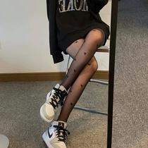 Black stockings Net red anti-hook silk Spring and Autumn style socks hot girl jk tide black bottom socks women thin fashion ins