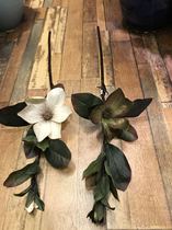 Home decoration simulation flower fake flower silk retro nostalgia depiction of Phnom Penh Orchid Leaf Classic Limited