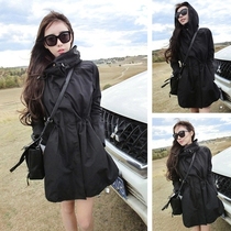 Tibet travel clothes outdoor tide brand Korean version bf Harajuku stormtrooper womens long Korean thin windproof jacket