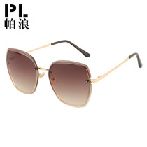 New European and American fashion womens sunglasses personality retro glasses net red street shot wild sunglasses