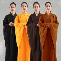 Buddhist Dharma Society High-end Taiwan Ma Haiqing Lay Dress Women's Monk Dress Hai Qing robes gown gown gown in autumn and winter