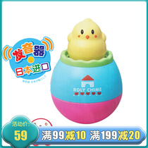 Toyroyal Japanese royal toy 0-2 years old baby childrens music Baby bear toy Chicken tumbler