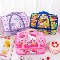 Bag pupil waterproof bowl bag bag bag for school large multi-layer insulation lunch box