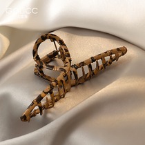 BAO WEN hairclip Korean retro temperament hair grab clip ins French back of the head hair net red cold wind headdress