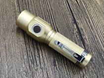 Forest Tiger 570 Floodlight Charged Flashlight 18650 Battery straight charge far range Spotlight Bias yellow light Card pocket function