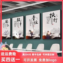 Company decoration office slogan conference room inspirational background wall workshop corridor cultural wall corporate culture hanging picture