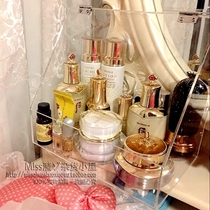 Transparent clamshell dustproof acrylic skin care products makeup storage cosmetics finishing storage box customized