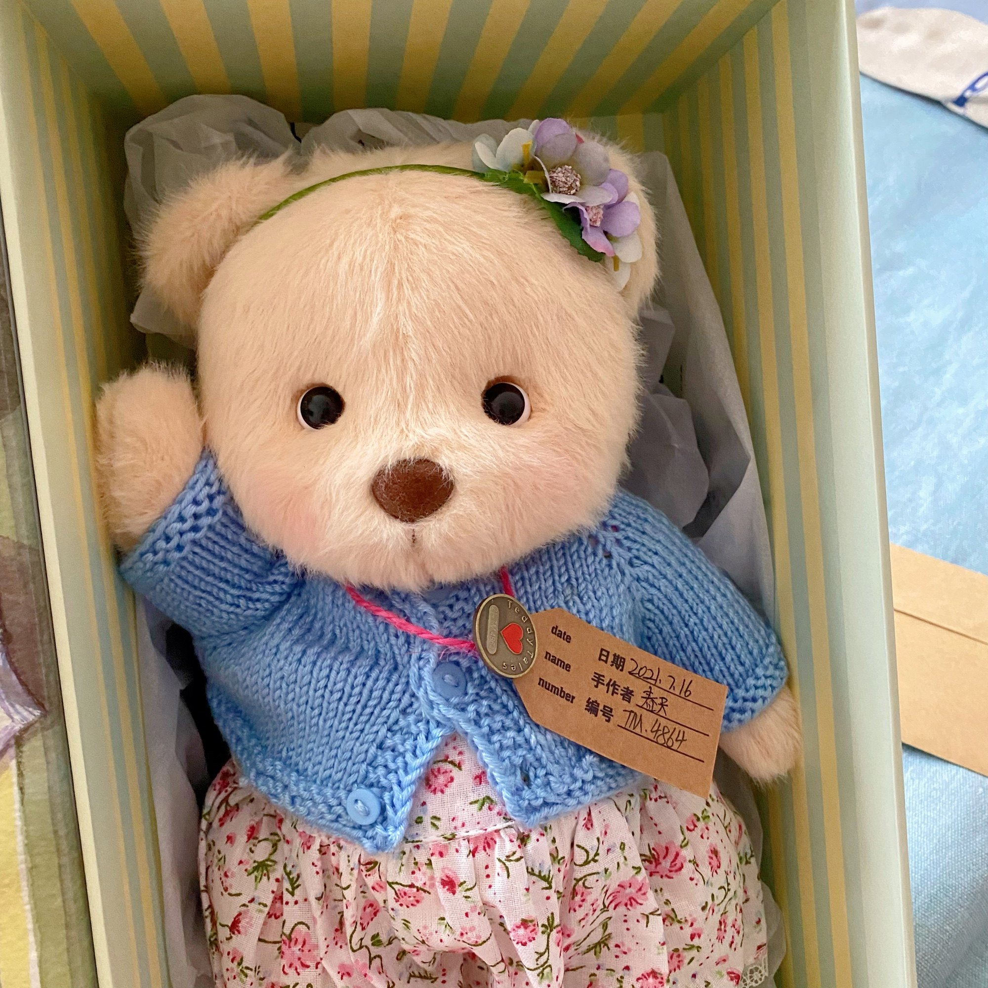 teddytales莉娜熊手工泰迪熊500元左右送女友情侣礼物