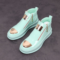 European station high-help shoes mens hundred shoes thick soles casual shoes personality net increased inner shoes in tide Martin boots