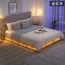 tu shan home Pavilion wood bedstead ins Wind B & B platform trundle bed tatami 1 5 m 1 8 meters customizable