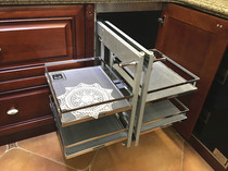 High pull basket full open small monster function storage corner storage artifact Black diamond fashion Vivo business