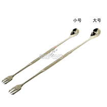 Stainless steel bar) long bar spoon) double head bar spoon) mixing spoon) mixing bar) bar spoon