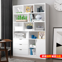 Simple bookshelf simple floor rack bedroom living room storage storage cabinet home student economical bookcase