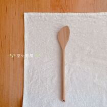 Japans production of imported Miyako Crafts made by hand for natural cherry wood fried vegetable turner with long handle shovel stirring spoon