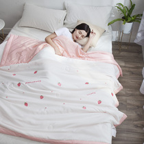 Machine wash thin quilt modal summer cool summer Tencel double summer quilt air conditioning super soft single nude sleep embroidery