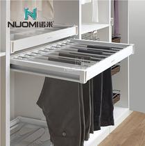 Nomi telescopic damping pants rack buffer trim rack cloakroom hangers wardrobe Duobao Pao