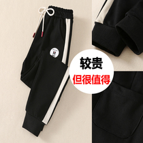 Girls sports pants spring and autumn trousers wear autumn clothes 2021 new cotton childrens casual pants