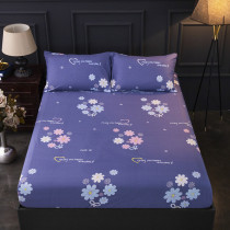 Cotton thickened bed sheet single piece 1 5m1 8m cotton bedspread three-piece brown cushion Simmons protective cover customization