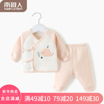 Newborn baby monk clothing autumn and winter cotton split suit 0-3 month 6 newborn baby long sleeve cotton warm autumn suit