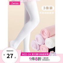 Desa girls leggings socks velvet stockings baby childrens dance socks thin spring and summer long tube