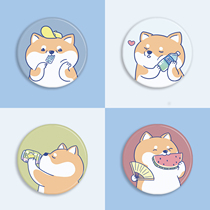 Original summer dog series mobile phone airbag Net red multi-function bracket handheld tremble telescopic bracket