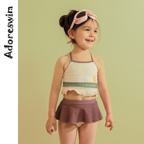 Adoreswim original design 2020 new split girls swimsuit little girl swimsuit ins childrens swimsuit