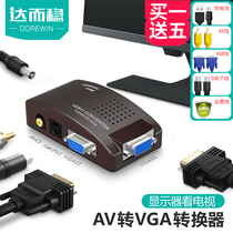 To achieve stability Av turn vga converter computer display when the TV top box looks at the video box LCD display and changes the TV converter to CCTV tv signal switch