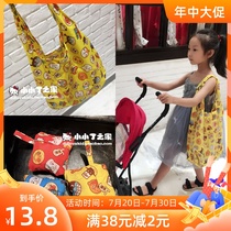 Face Superman folding storage bag Portable shopping bag tote bag Cartoon shopping bag