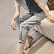 Sandro Svpr drill decorated design is very colorful ~ high waist design lengthen proportion with support degree with bone sensation