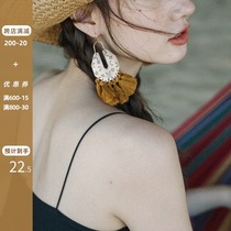 Dream horse ethnic style accessories bohemian tassel earrings seaside holiday temperament retro wild earrings