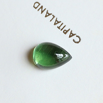 3 71 carat natural clear through green bare stone drop ring full pear shaped refreshing summer woman