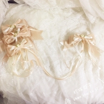 Pearl Rabbit lolita hand for butterfly knot chest needle anp flower burial night op small objects customizable colors