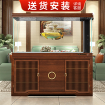 Ruimei fish tank seven seconds Series 7s poetry rhyme super white glass large bottom filter living room self-circulation water free aquarium