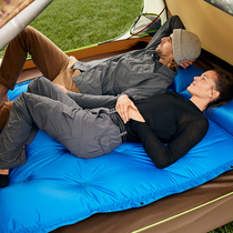 Mu Gao flute new water bottle automatic inflatable pad Outdoor travel camping overall self-charging pad Moisture pad double in one